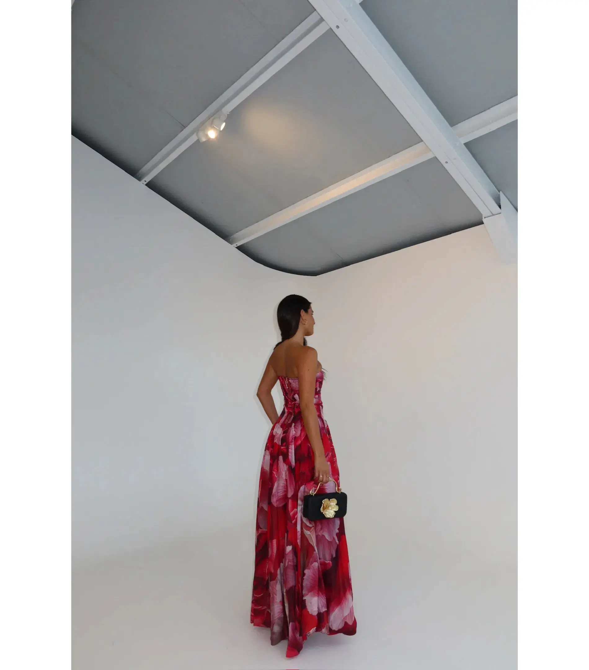 Aje Flora Maxi Gown Prismatic Floral Red Size AU 8 - Image 6