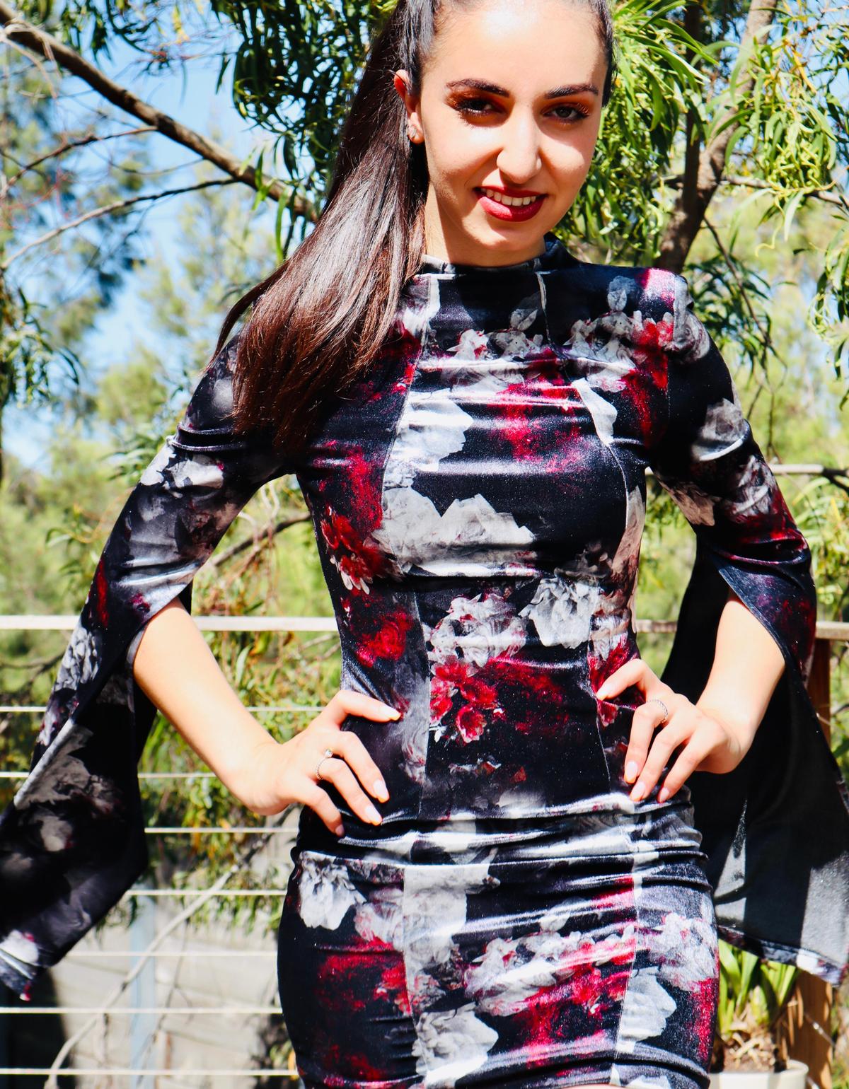 Mossman The Poison Arrow Mini Dress Floral Print Size 6 - Image 7