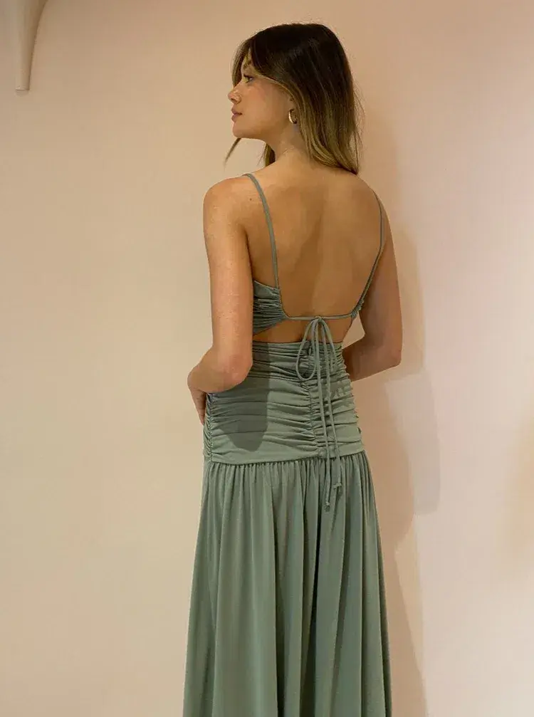 Bec and Bridge Vixen Maxi Dress in Olive - Image 3