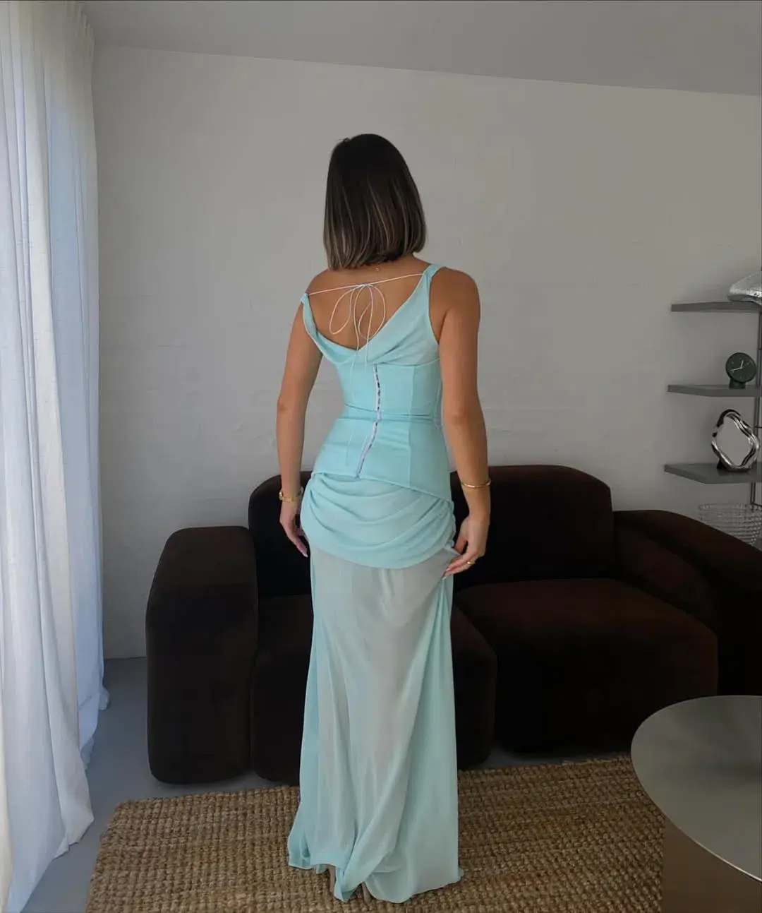 Natalie Rolt Cadence Gown - Baby Blue Size 2 - Image 2