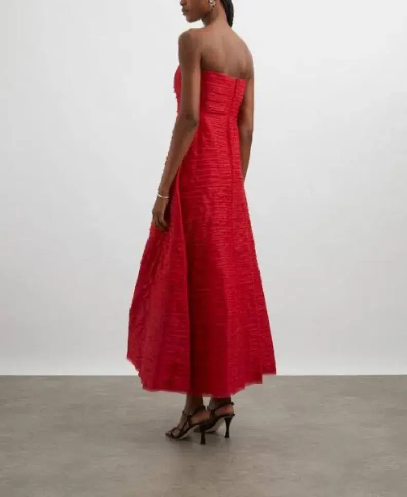 Aje Soundscape Maxi Dress in Scarlet Red Size 10 - Image 2