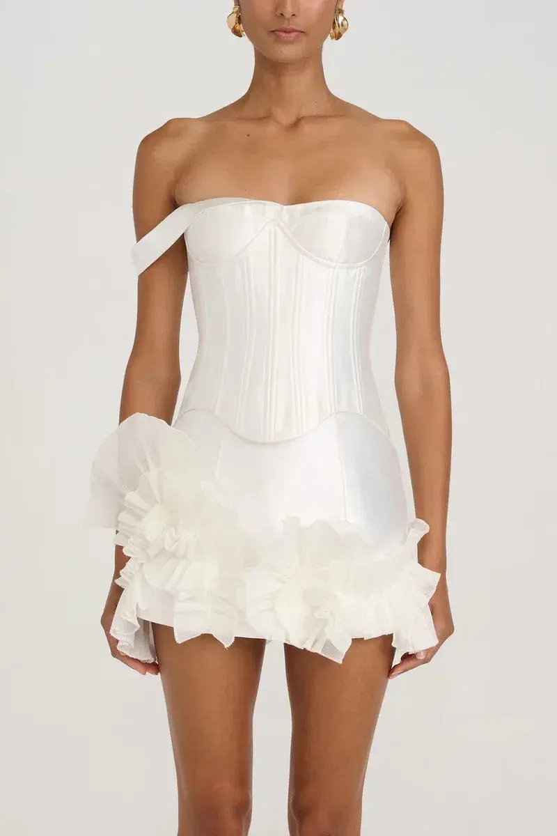 Eliya the Label Jenaya Top & Kerrie Skirt Set White Size 8  - Image 2