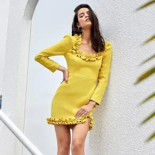 Rebecca Vallance Baci Long Sleeve Dress Size 14 - Image 1