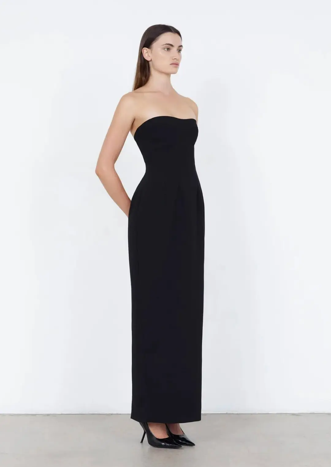 Capsule Wardrobe Strapless Column Dress Size 12  for rent on The Volte - main image