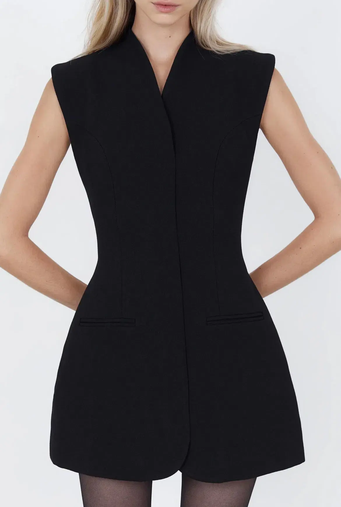 Capsule Wardrobe Cross Mini Dress Size 12 - Image 3