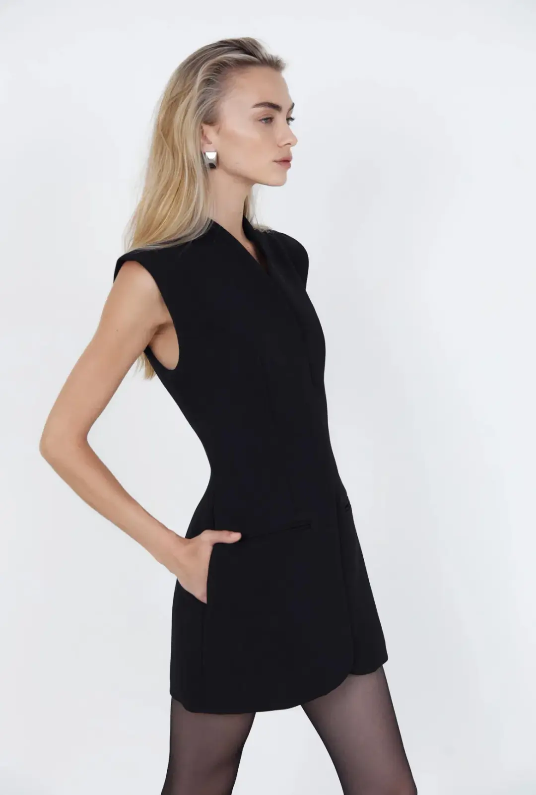 Capsule Wardrobe Cross Mini Dress Size 12 for rent on The Volte - main image