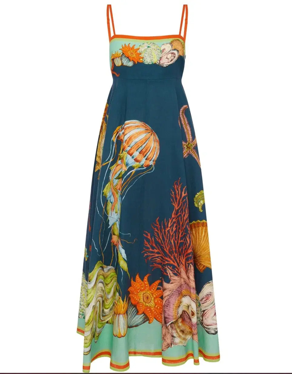 Alemais Dorian Sundress Blue Sea Print Size 10 - Image 4