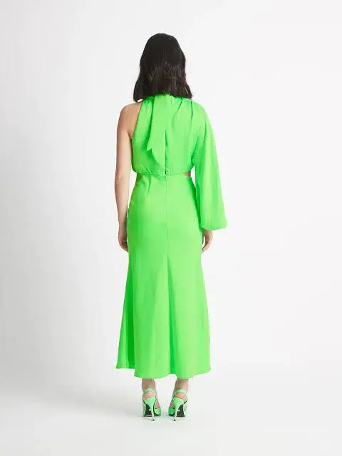 Sheike Olivia Maxi Dress Neon Green - Image 3