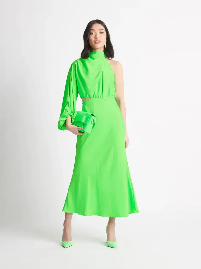 Sheike Olivia Maxi Dress Neon Green - Image 1