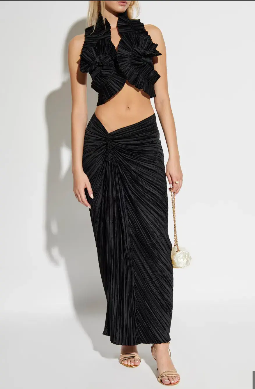 Cult Gaia Adila Top & Sonoma Skirt Set Black Size 8 - Image 1