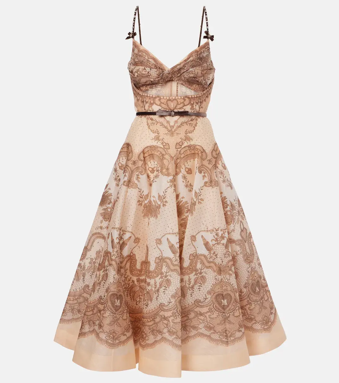 ZIMMERMANN CRUSH TWIST FRONT MIDI DRESS SIZE 8 - Image 4
