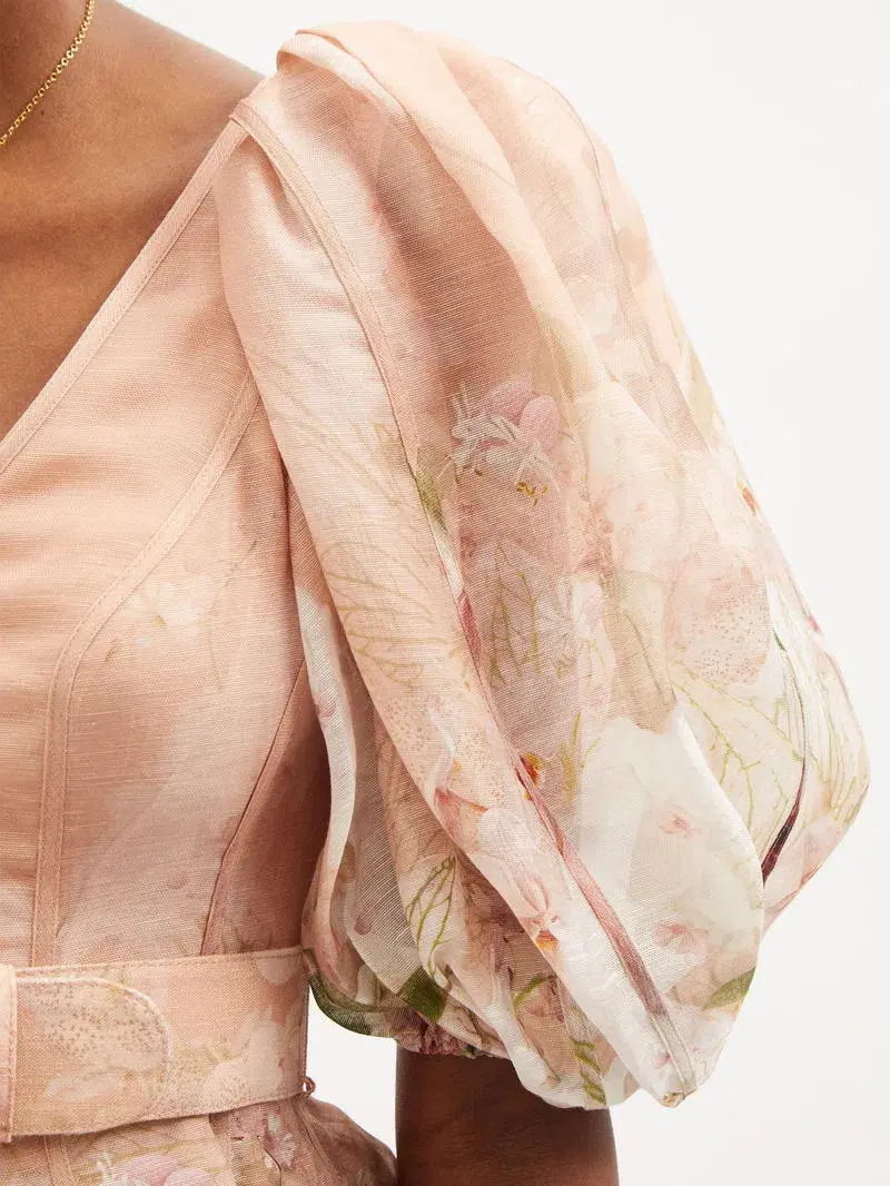 ZIMMERMANN DANCER PUFF SLEEVE MINI SIZE 8 - Image 4