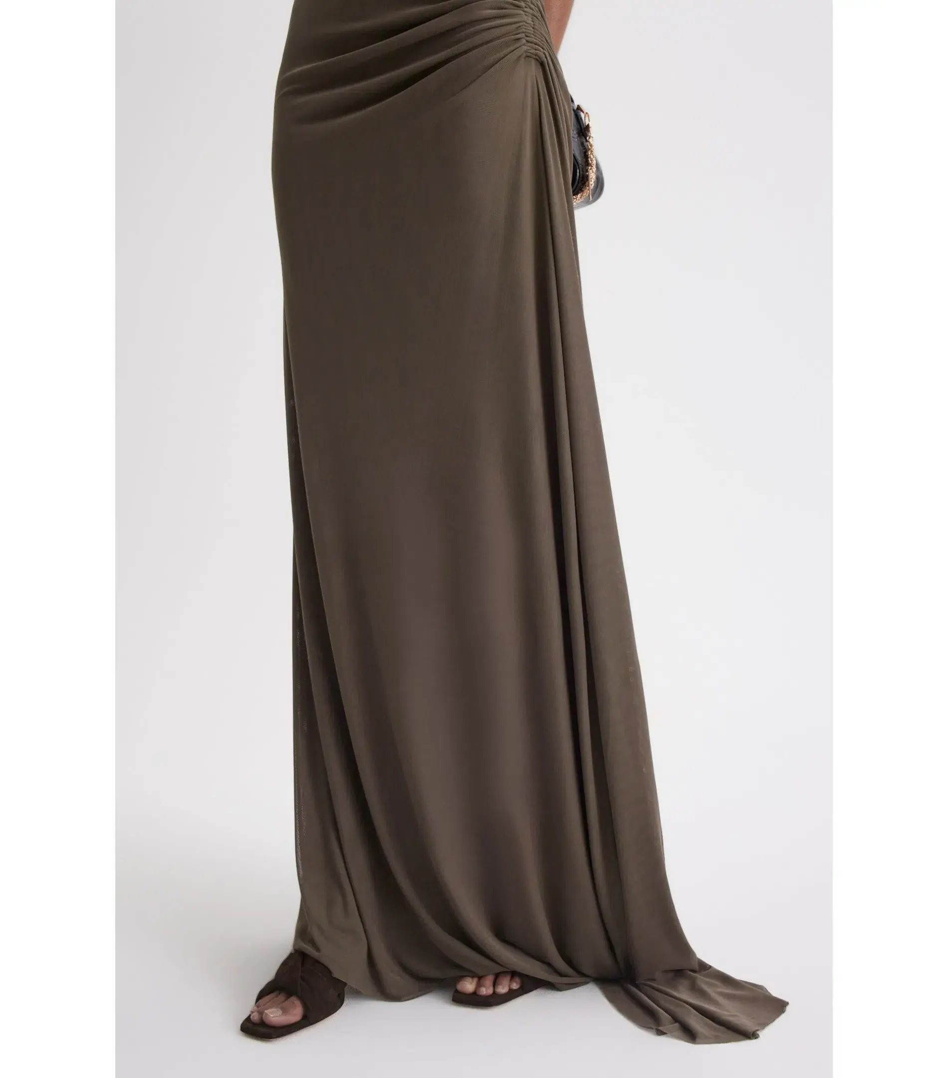 Scanlan Mesh Turban Sleeveless Top and Draped Skirt Jungle Size AU 10 - Image 6