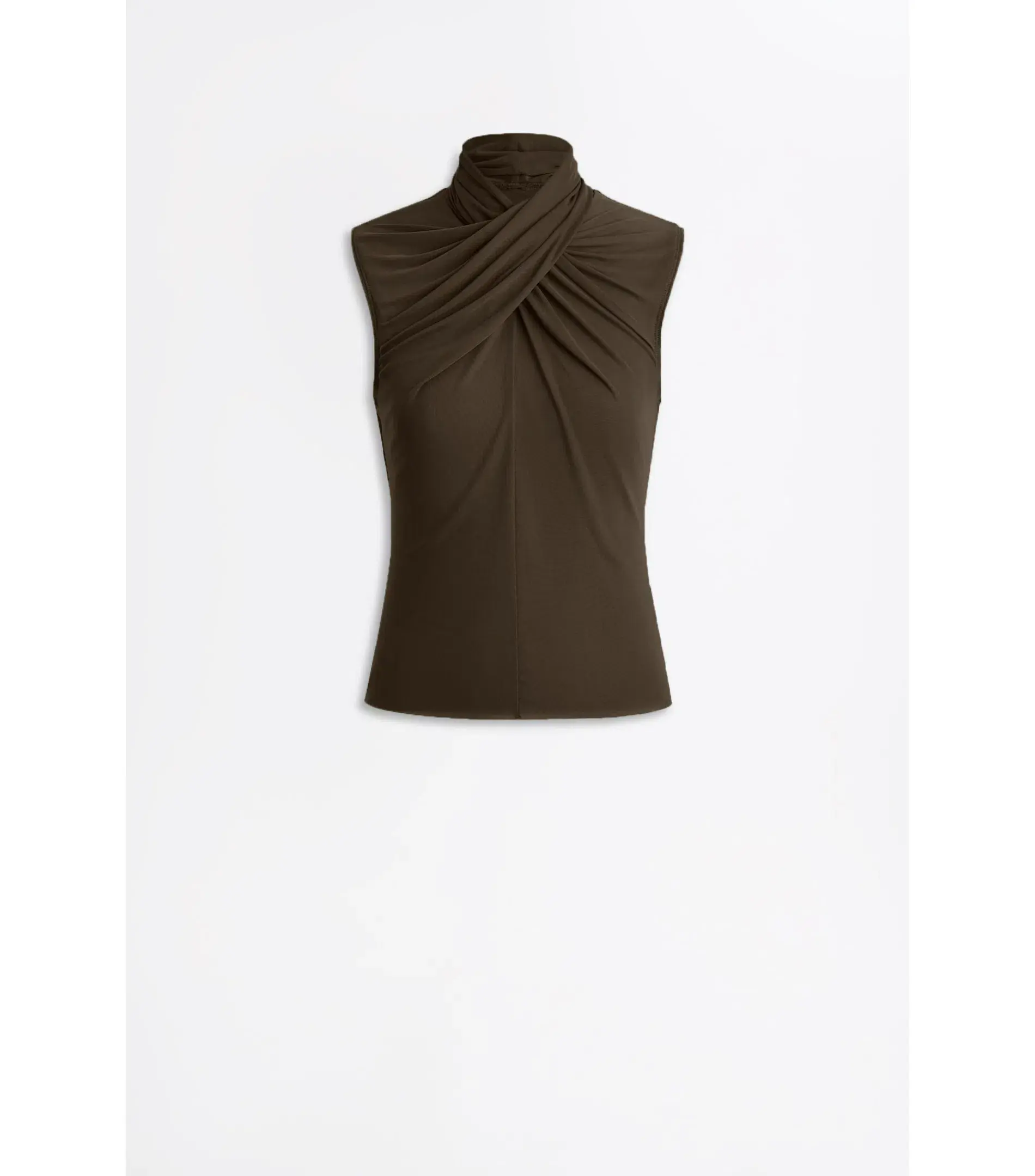 Scanlan Mesh Turban Sleeveless Top and Draped Skirt Jungle Size AU 10 - Image 4