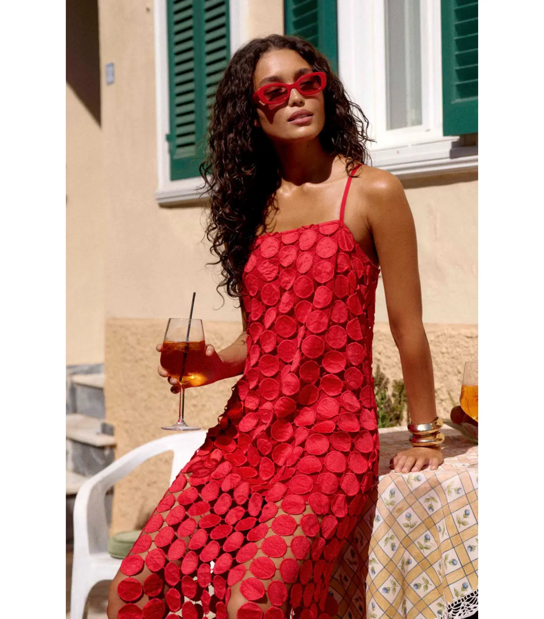 Mister Zimi Juju Maxi Dress Red Size AU 10 - Image 3