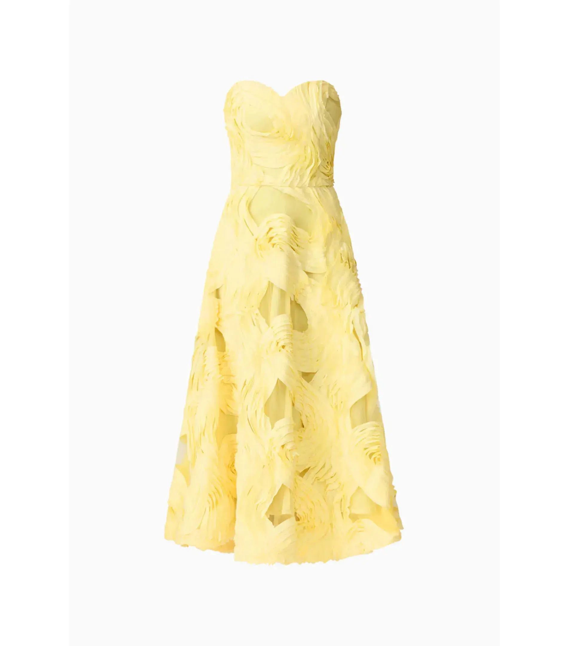 Elliatt Asher Midi Dress in Yellow Size AU 10  - Image 6