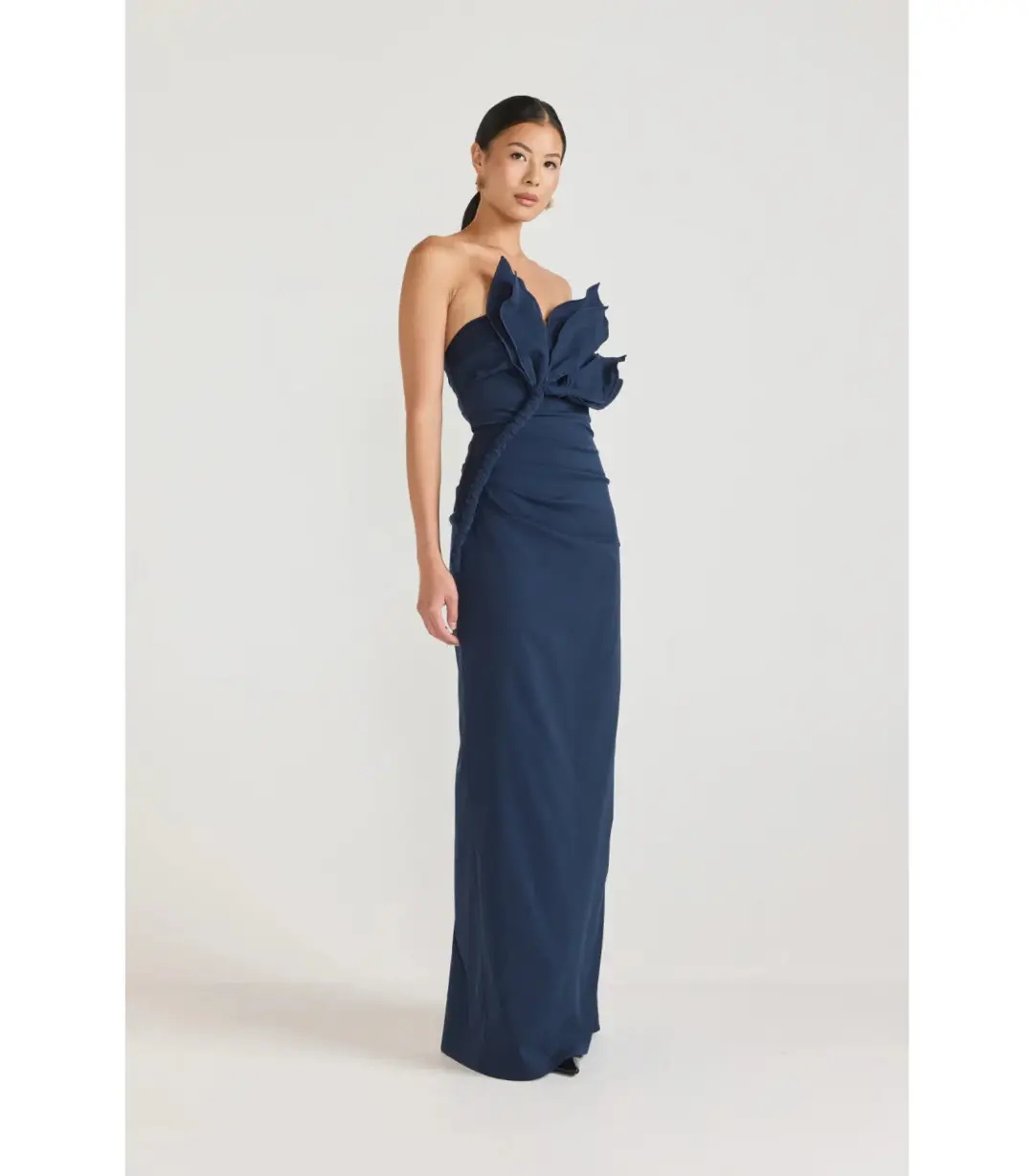 Tojha Zimran Maxi Dress in Navy Size AU 12 for rent on The Volte - main image