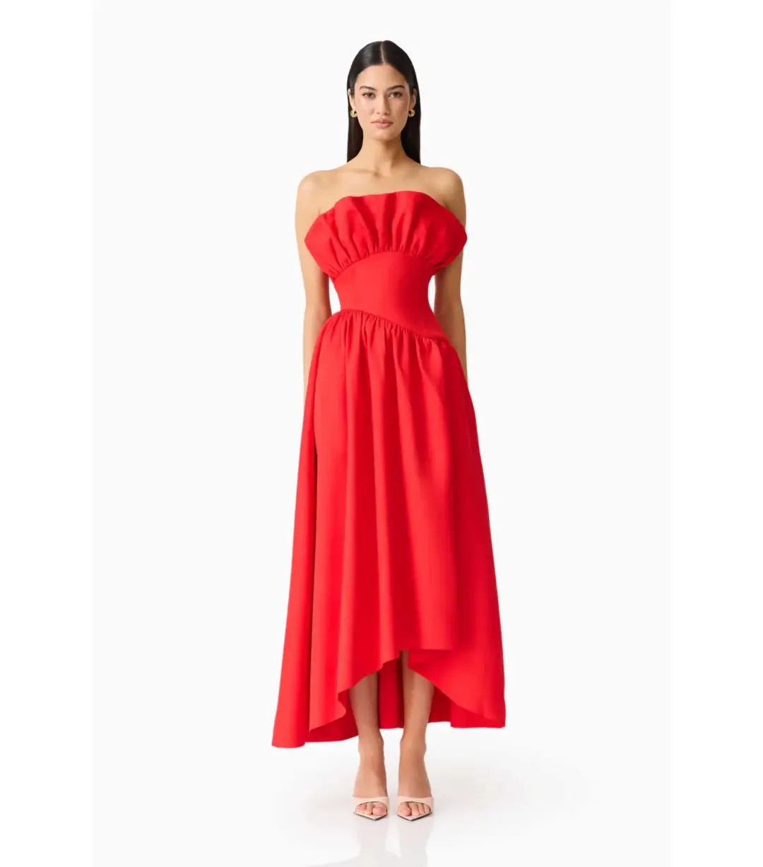 Elliatt Laurel Sleeveless Maxi Dress in Red Size AU 6 for rent on The Volte - main image