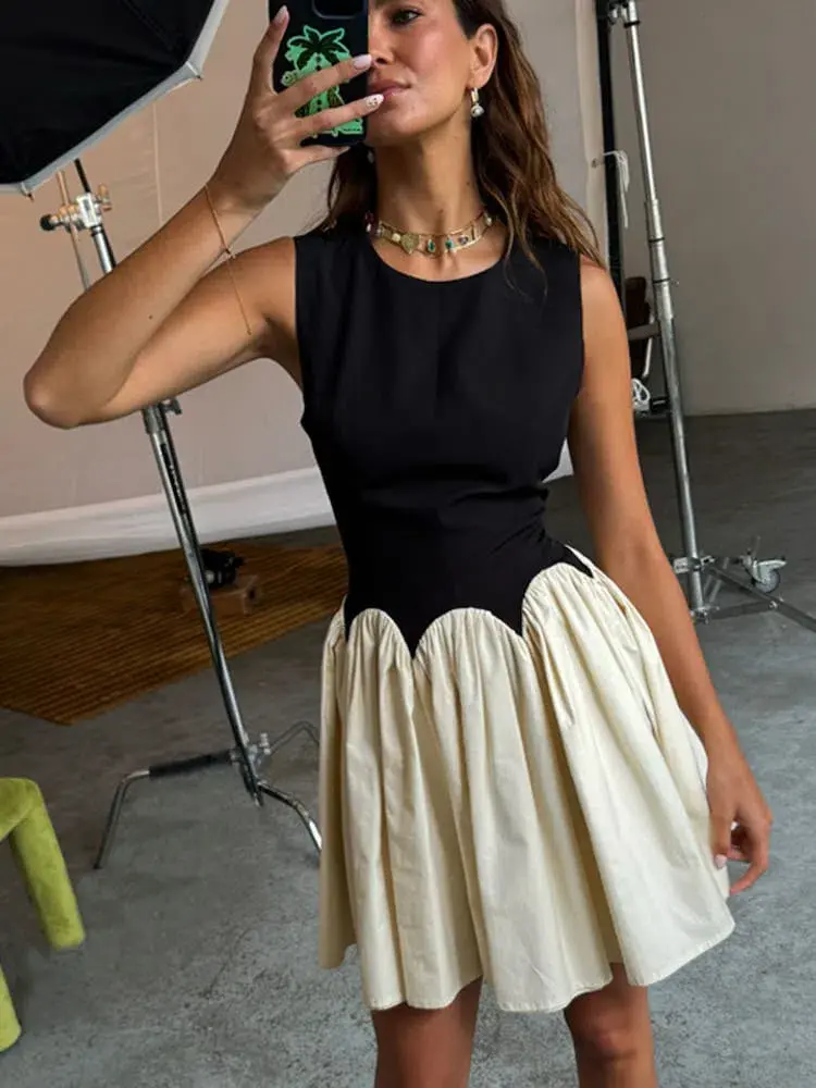 Never Fully Dressed Monika mini dress cream and black size UK6 - Image 3