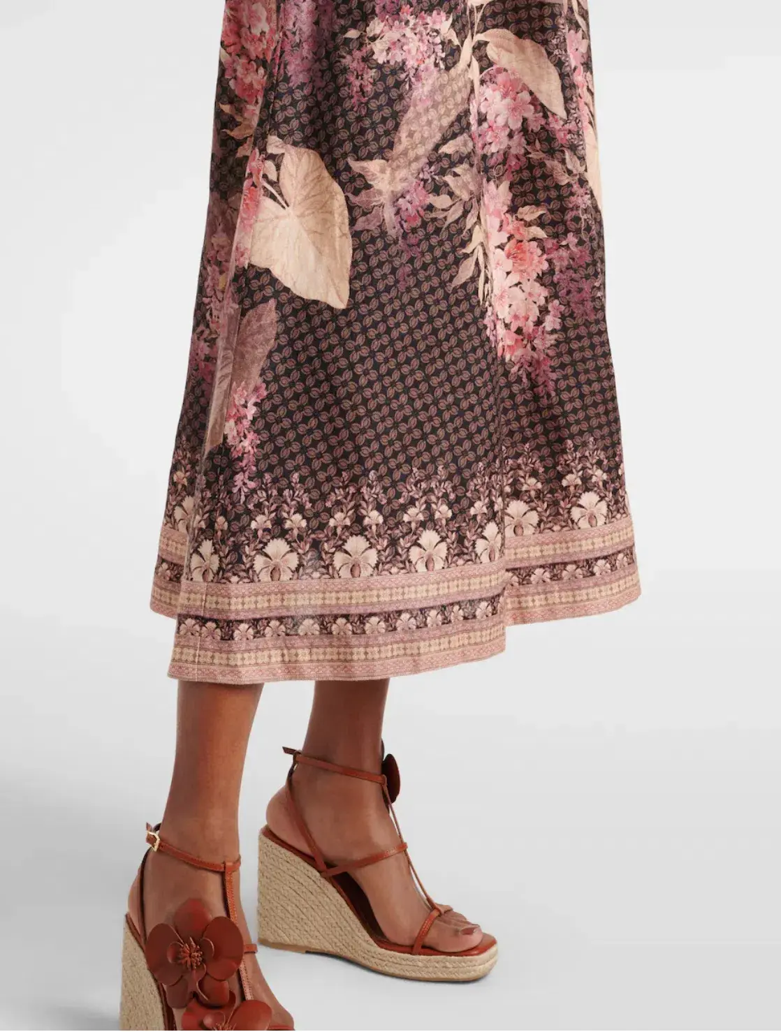 Zimmermann Illuminate floral linen midi dress - size 1 - Image 5