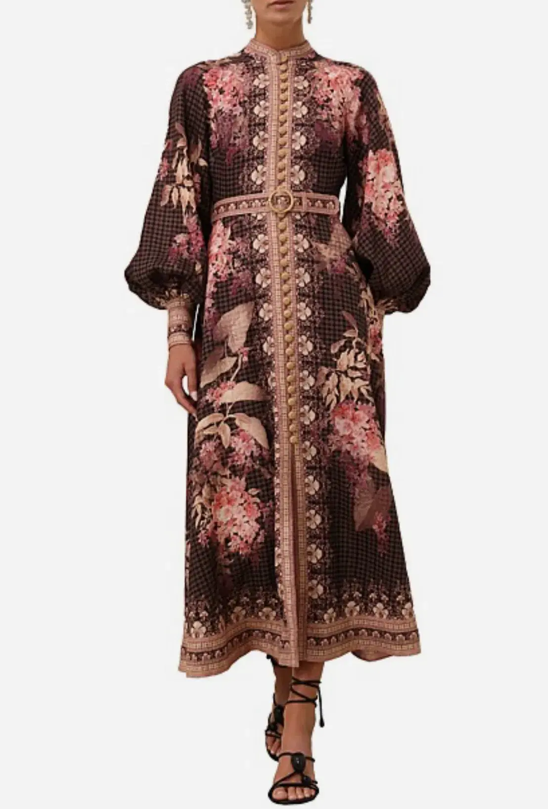 Zimmermann Illuminate floral linen midi dress - size 1 - Image 7