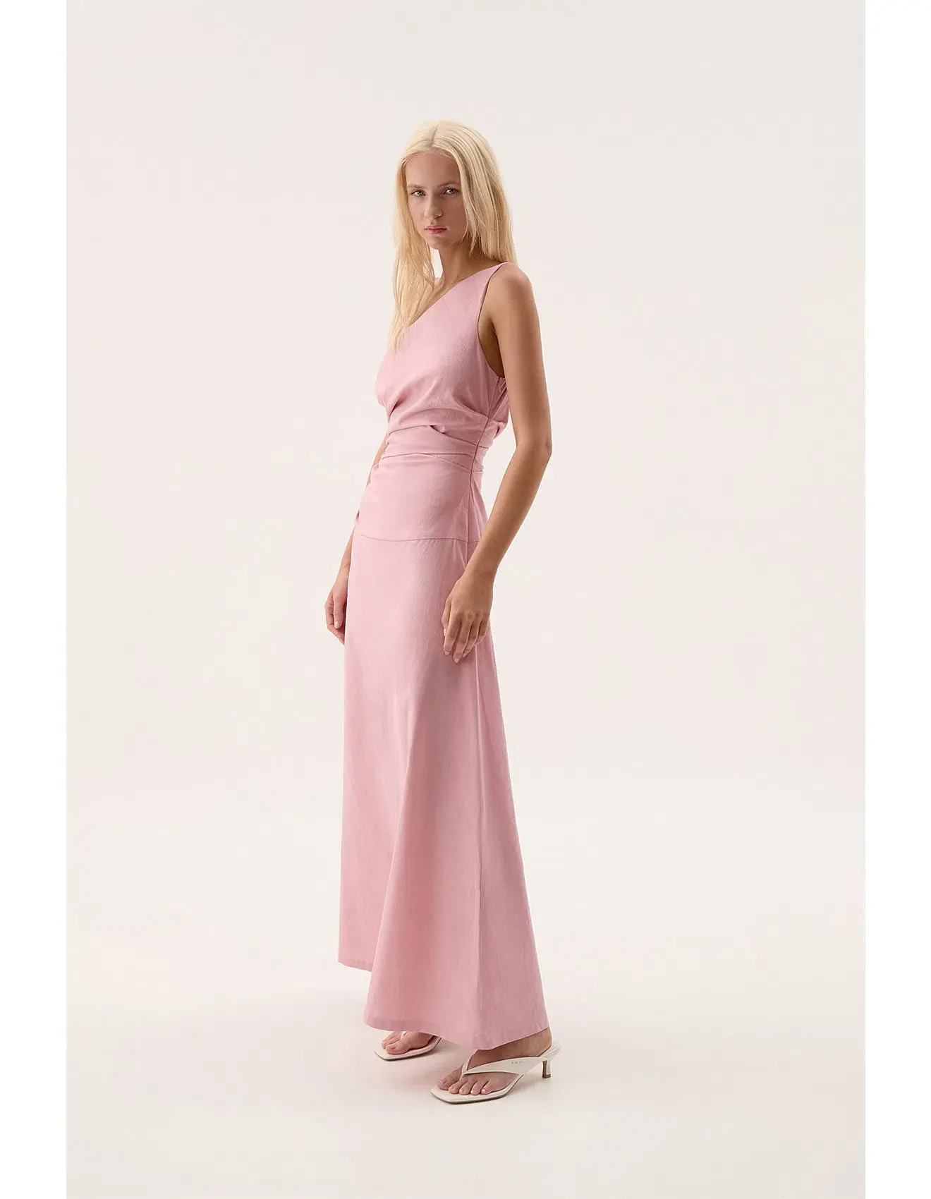 Aje Daze One Shoulder Maxi Dress in Dusty Pink size 6  - Image 2