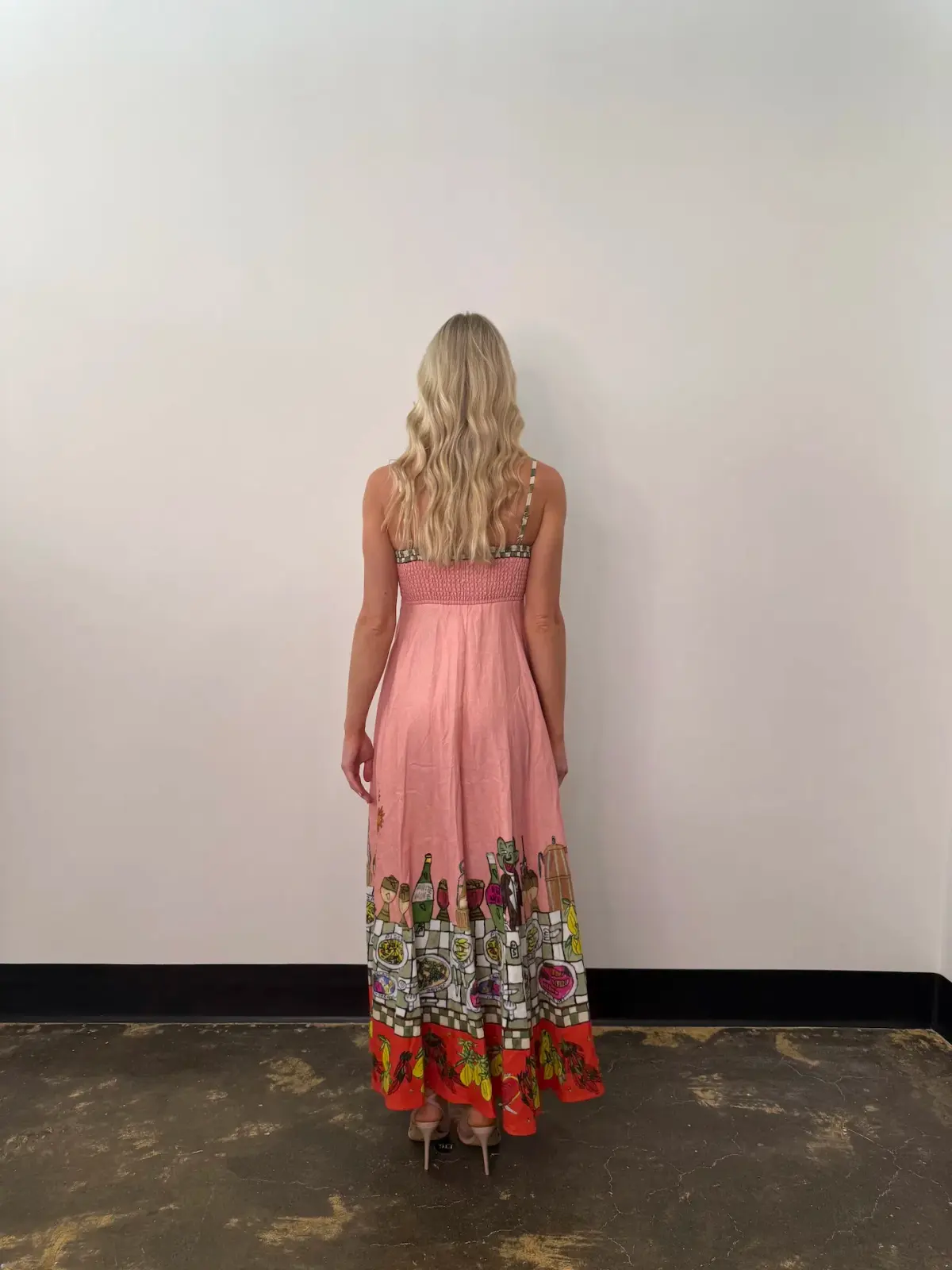 Alemais Contessa Midi Sundress Pink Size 6 - Image 3