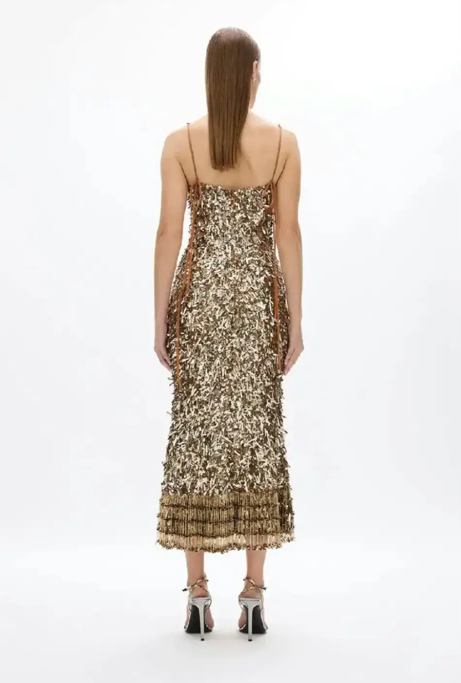 Rachel Gilbert Posie Dress Gold 3/AU12 - Image 3