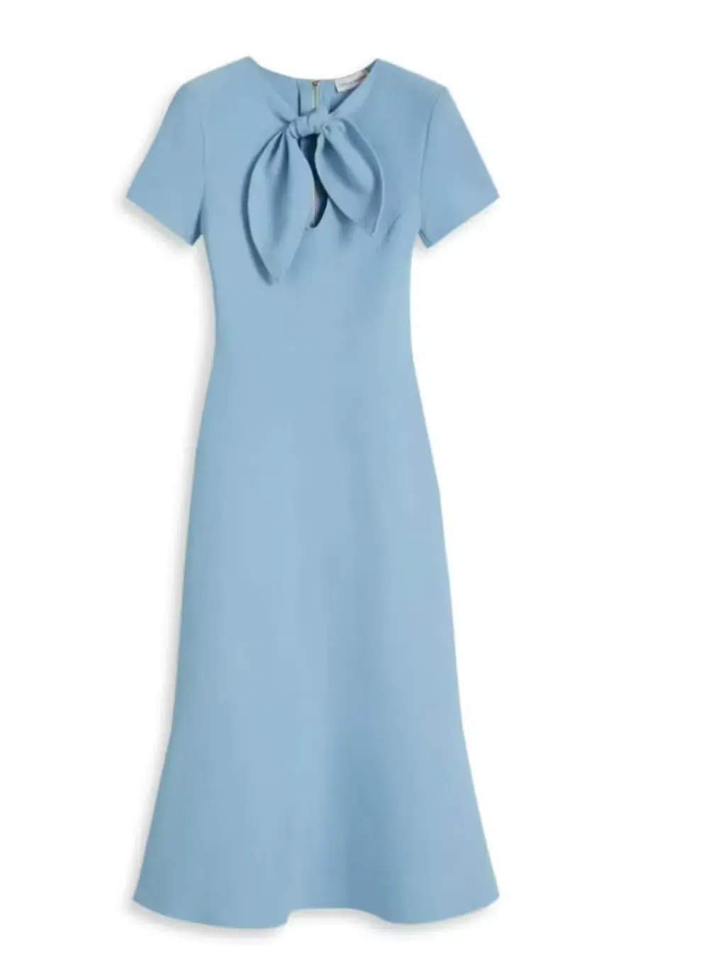 Scanlan Theodore Crepe Knit Cravat Dress in Riviera Size S / AU 8 - Image 4