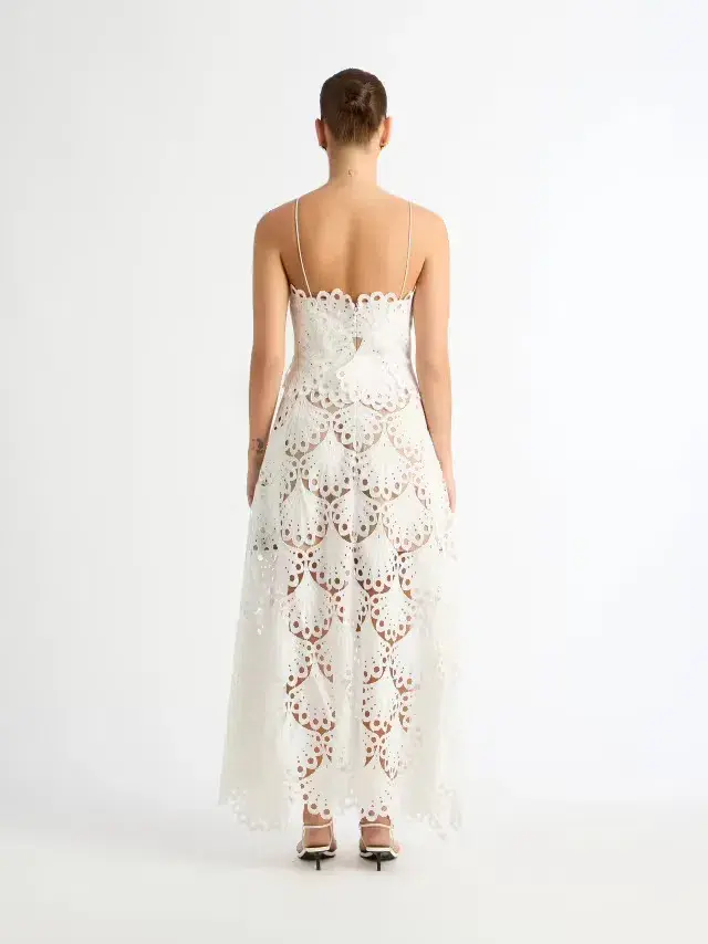 Sheike Ella Lace Maxi Dress White Size 8 / S for rent on The Volte - main image