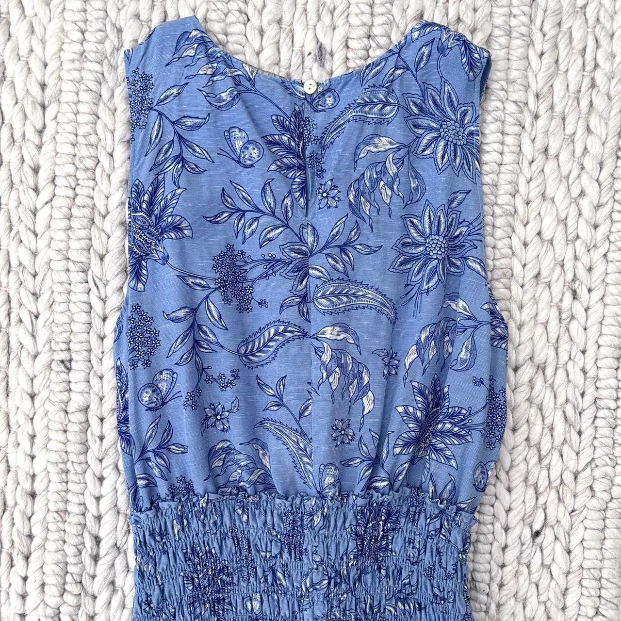 Witchery Cornflower Blue Linen Maxi Dress Size 6 - Image 7