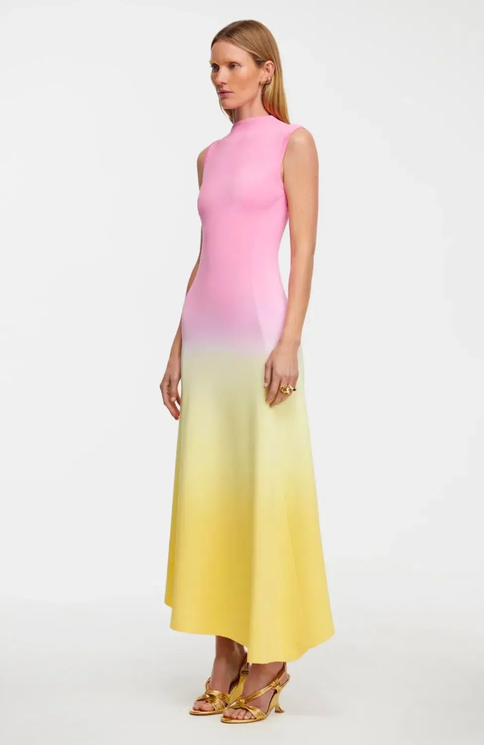 Acler Orkney Midi Dress Multi Size 8 - Image 3