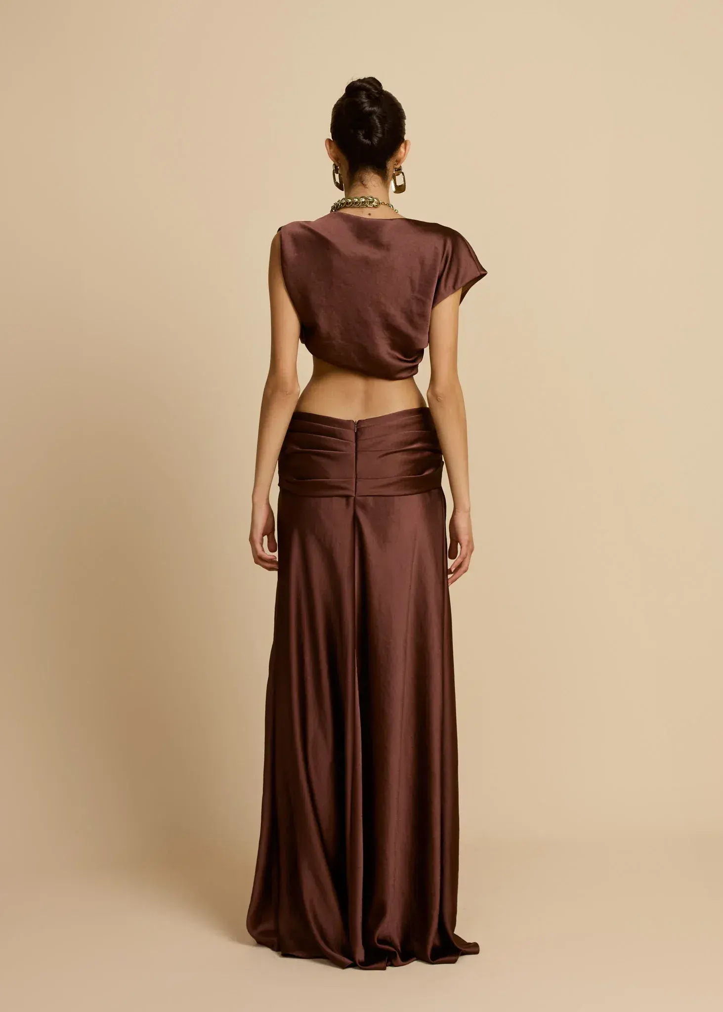Arcina Ori ANDI TOP CACAO and ANDI SKIRT CACAO Size XS - Image 3