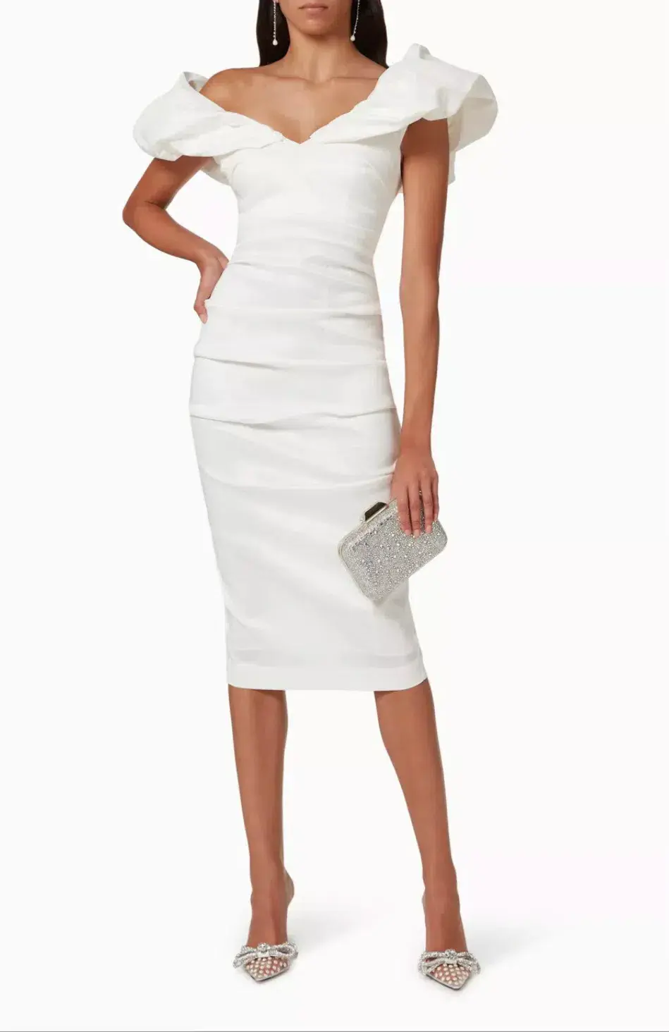 Rachel Gilbert Frey Dress White 0/AU6 - Image 1