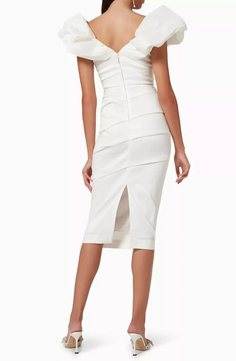 Rachel Gilbert Frey Dress White 0/AU6 - Image 4