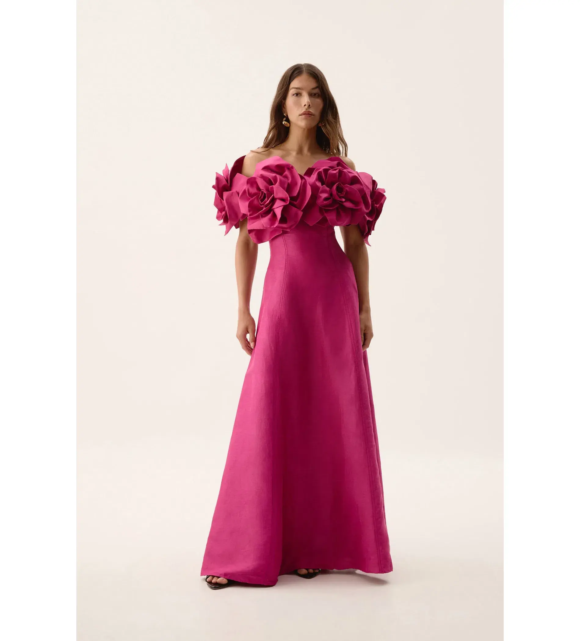 Aje Etta Gown Magenta Size 12 - Image 1