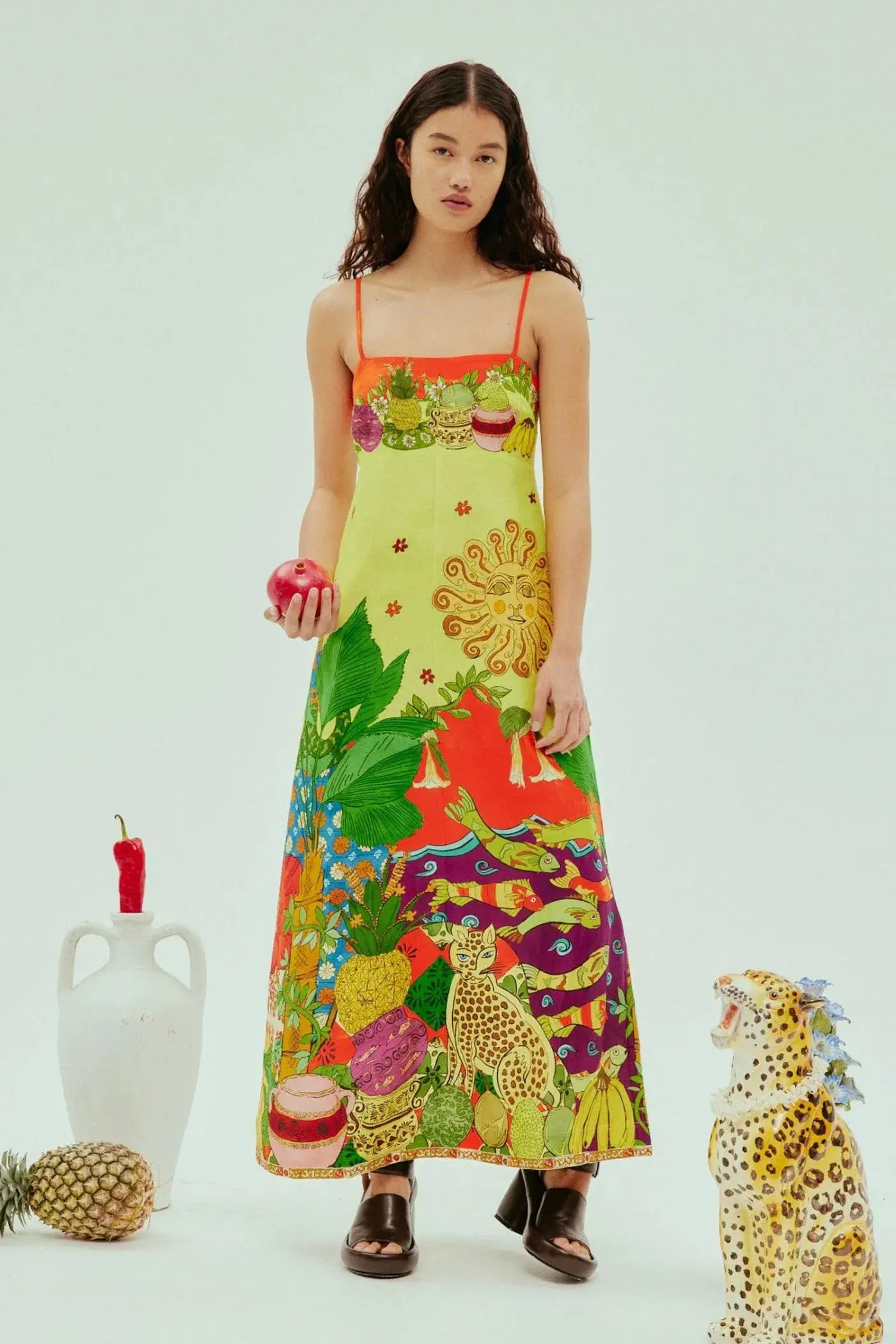 Alemais Tiger Day Dress Size 16 - Image 1