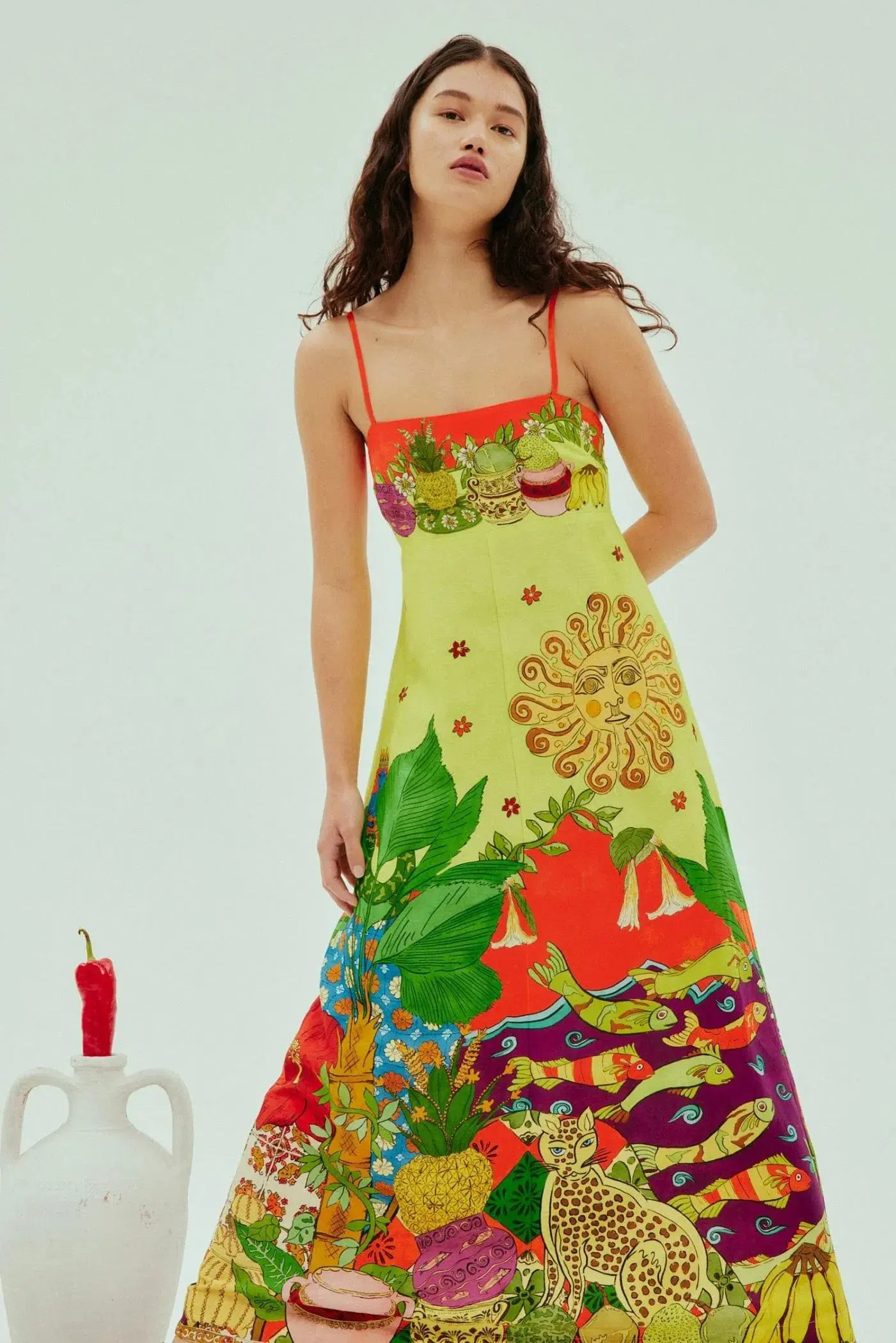 Alemais Tiger Day Dress Size 16 - Image 3