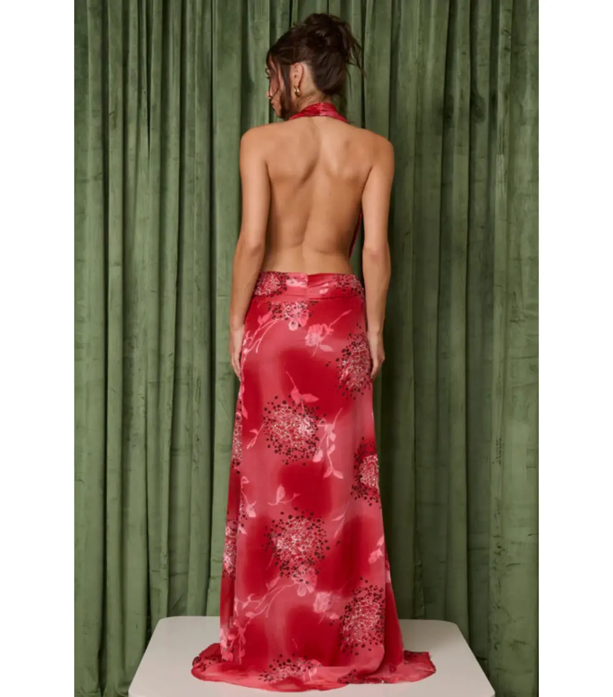 Fait Par Foutch Lola Maxi Dress in Scarlet Peony Size AU 6 - Image 4