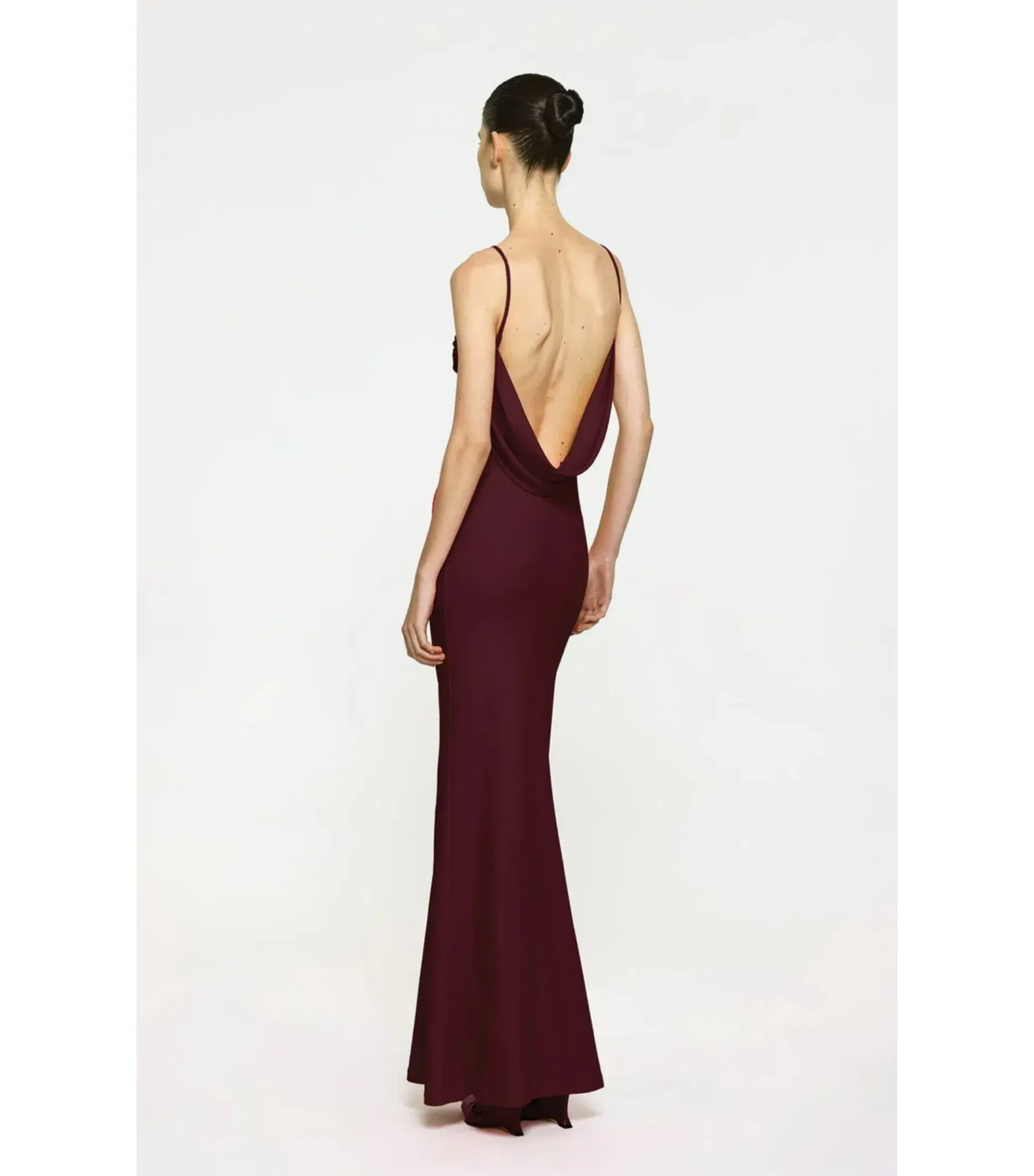 Effie Kats Havilland Maxi Gown in Wine Size AU 8 - Image 2
