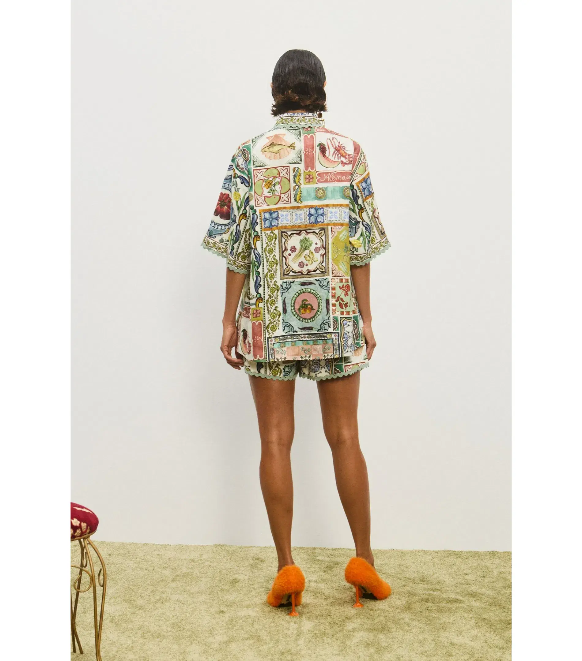 Alemais Tommasina Shirt and Short Set Print Size 6/8 - Image 2