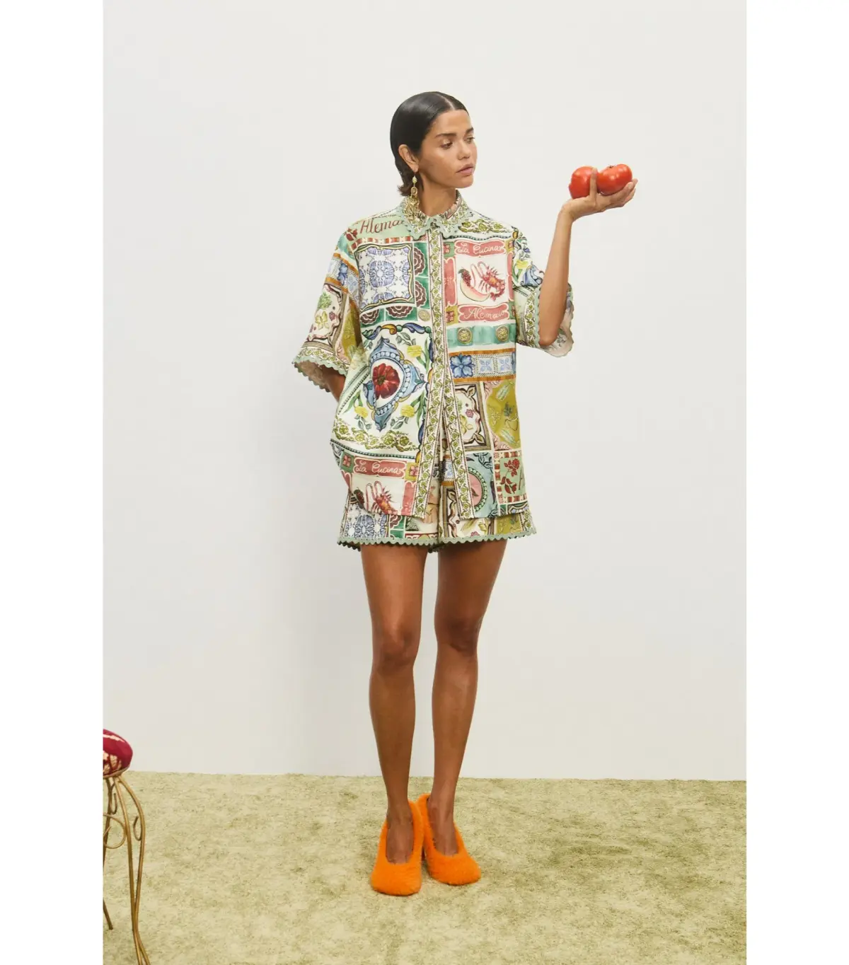 Alemais Tommasina Shirt Size AU 6 and Short Size AU 8 Set in Print  - Image 1