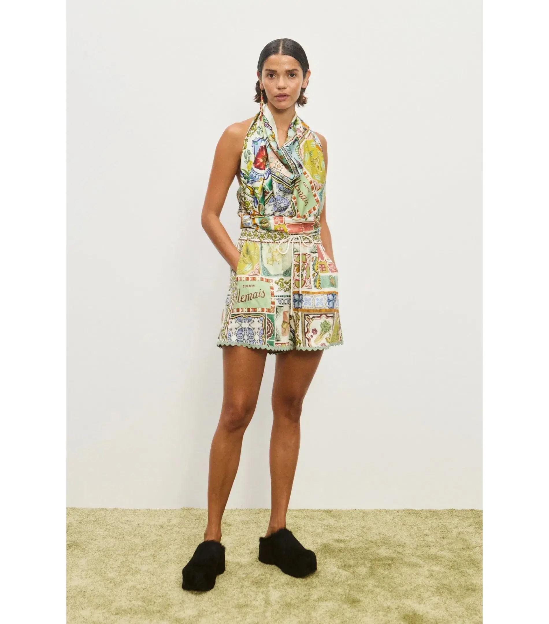 Alemais Tommasina Shirt and Short Set Print Size 6/8 - Image 3