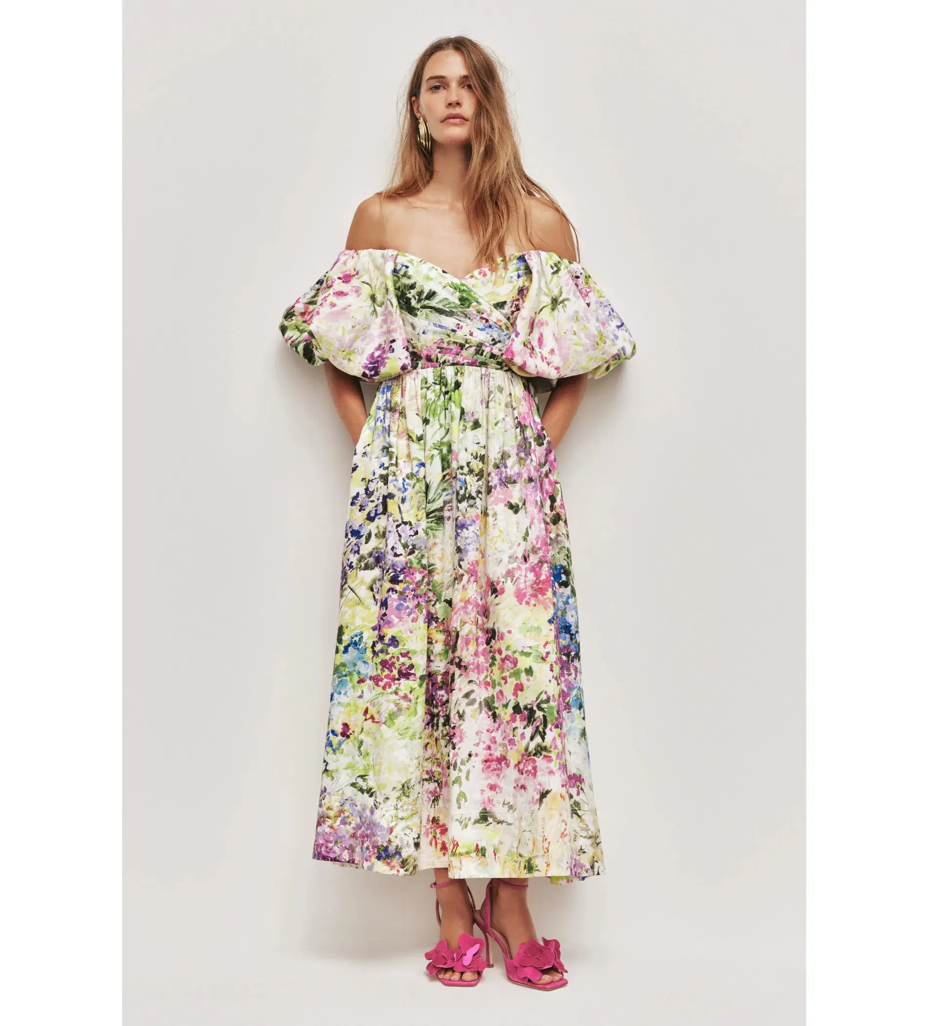 Aje Adina Midi Dress Lavandula Size 10 - Image 1