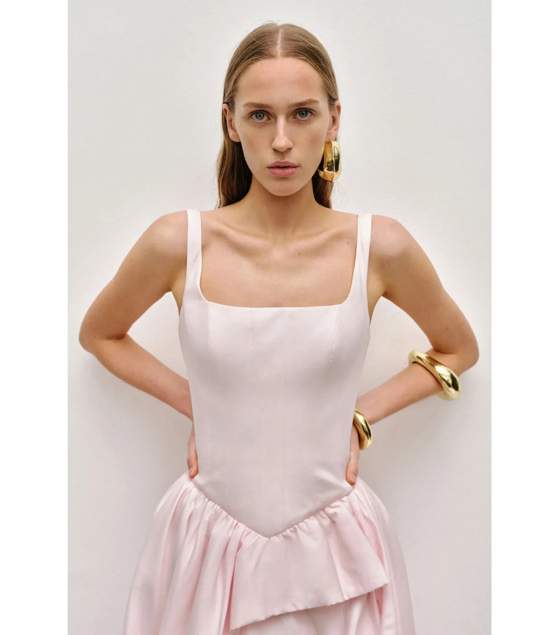 Aje Alani Maxi Gown Pastel Pink Size AU 6 - Image 3