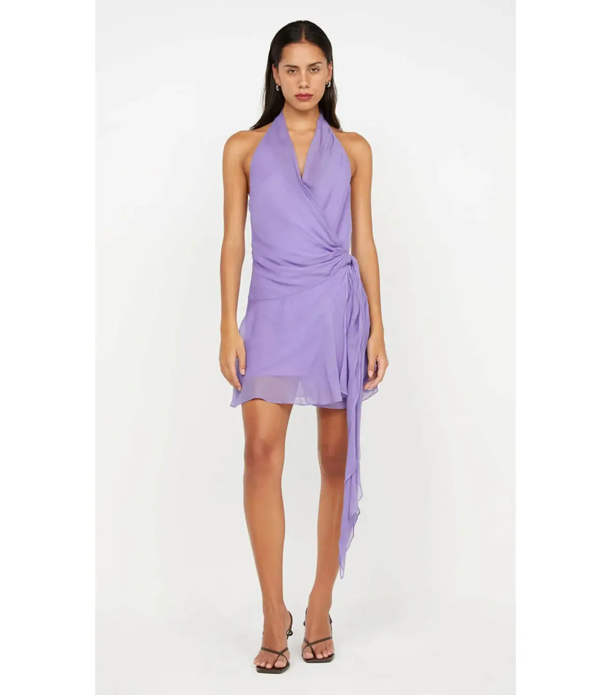 Bec & Bridge Maeva Mini Dress in Grape Size AU 8 - Image 1