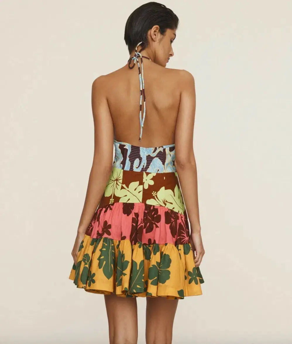 Alemais Poppy Spliced Mini Dress - Image 2