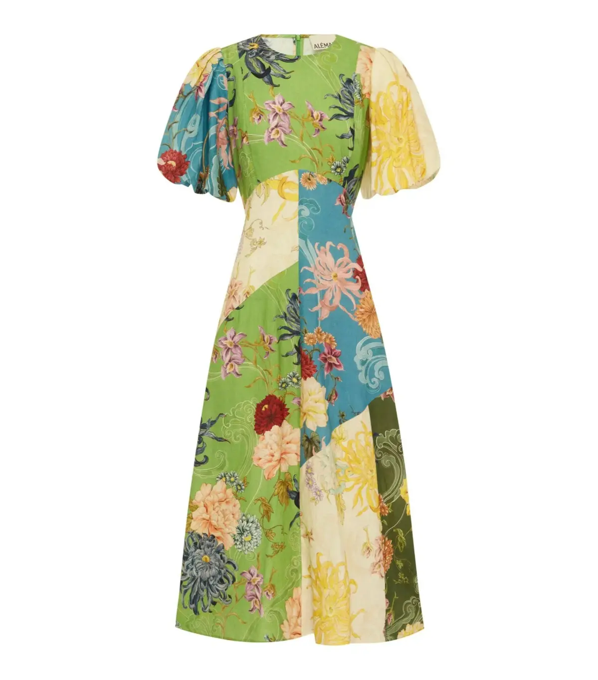 Alemais Avery Spliced Midi Dress Multi Size AU 10 - Image 5