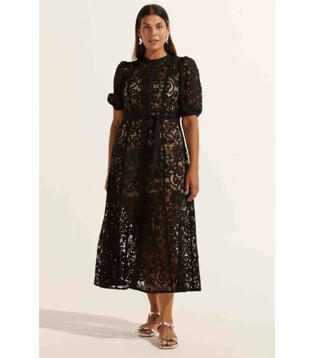 Zoe Kratzmann Lyric Midi Dress Black Size 0 / AU 6 for rent on The Volte - main image