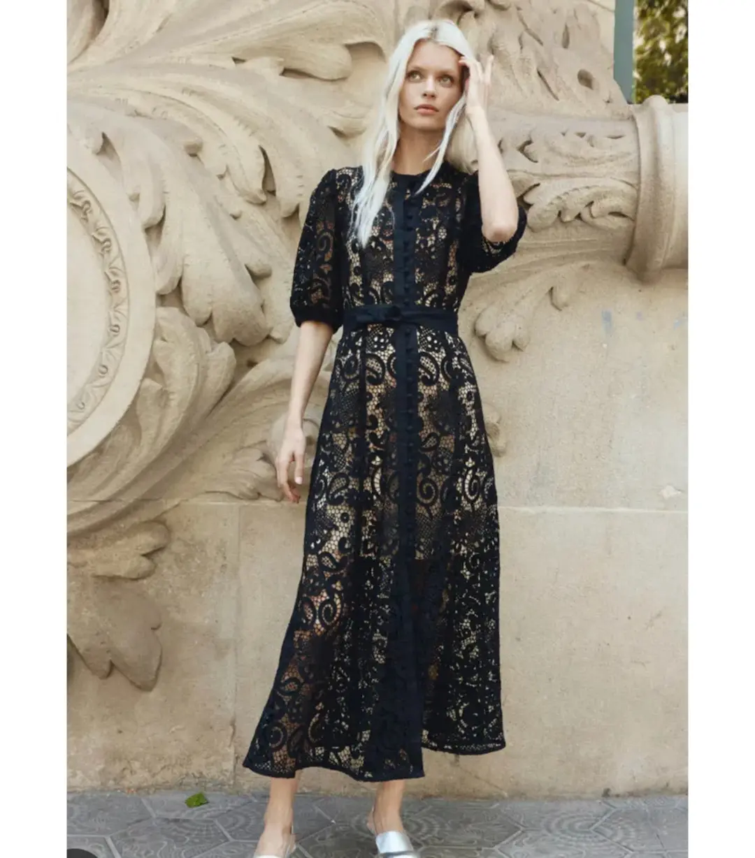 Zoe Kratzmann Lyric Midi Dress Black Size 0 / AU 6 for rent on The Volte - main image